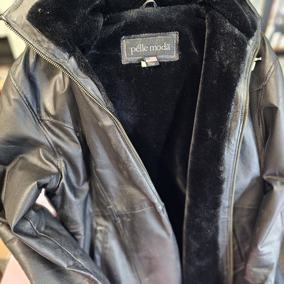 Pelle Moda Black Leather Jacket - Picture 1 of 4